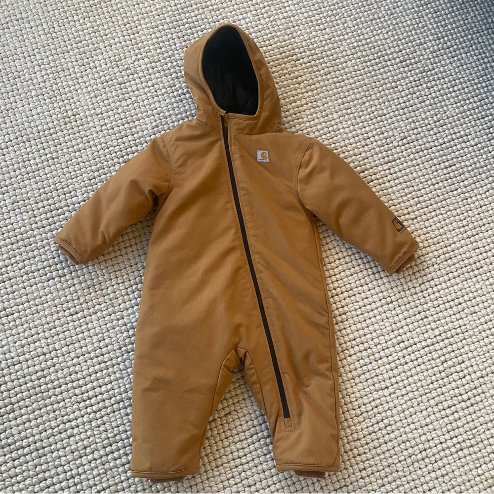 Carhartt Infant Toddler Quick Duck Snow Suit Coveralls Size 12 month
